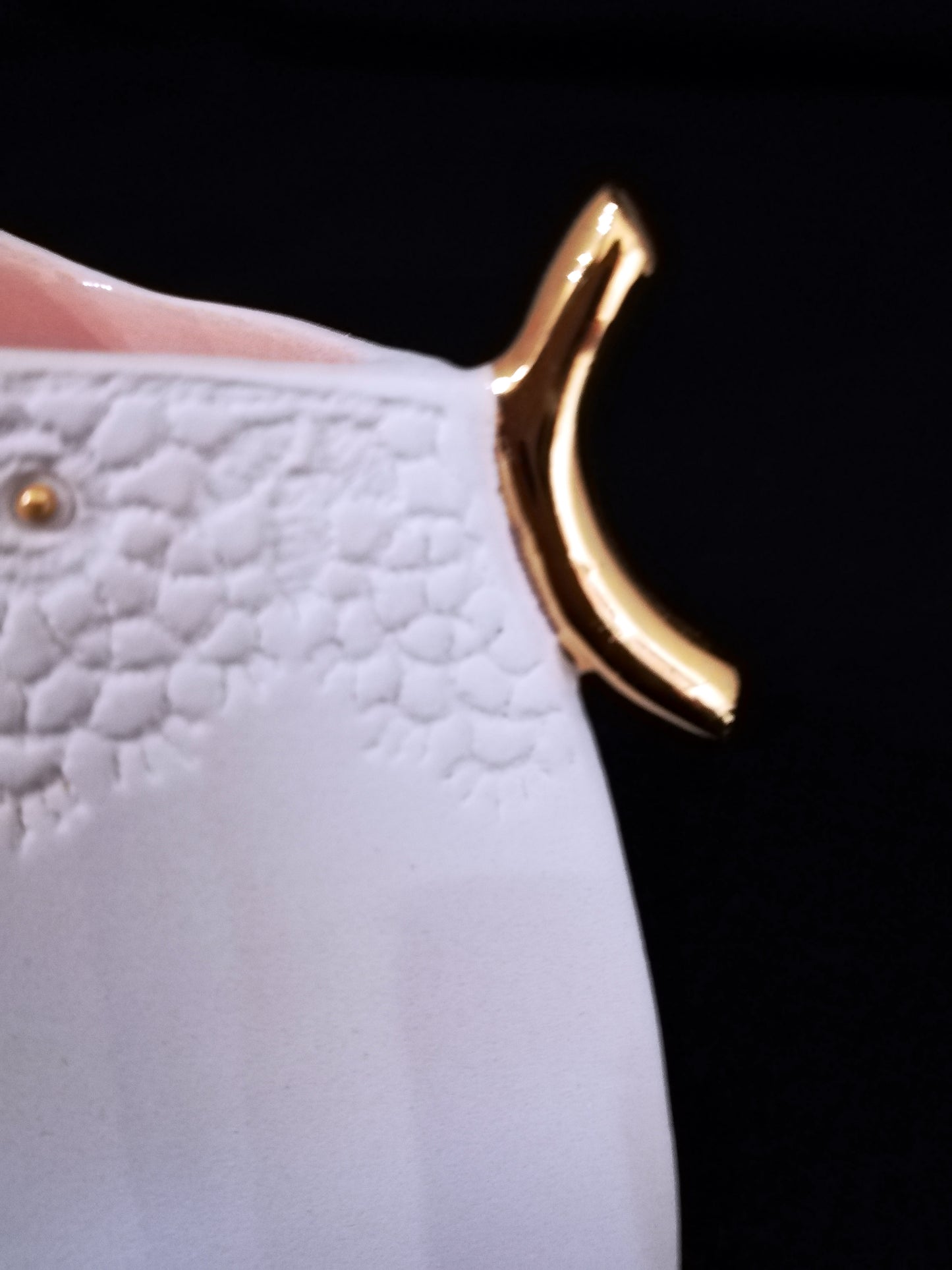 Jug with Pattern and Gold Handle