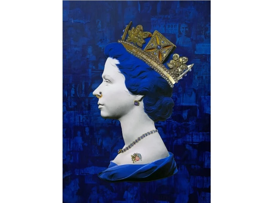 An Example Illuminati Queen: The Queen on Blue Glass (Limited Edition)