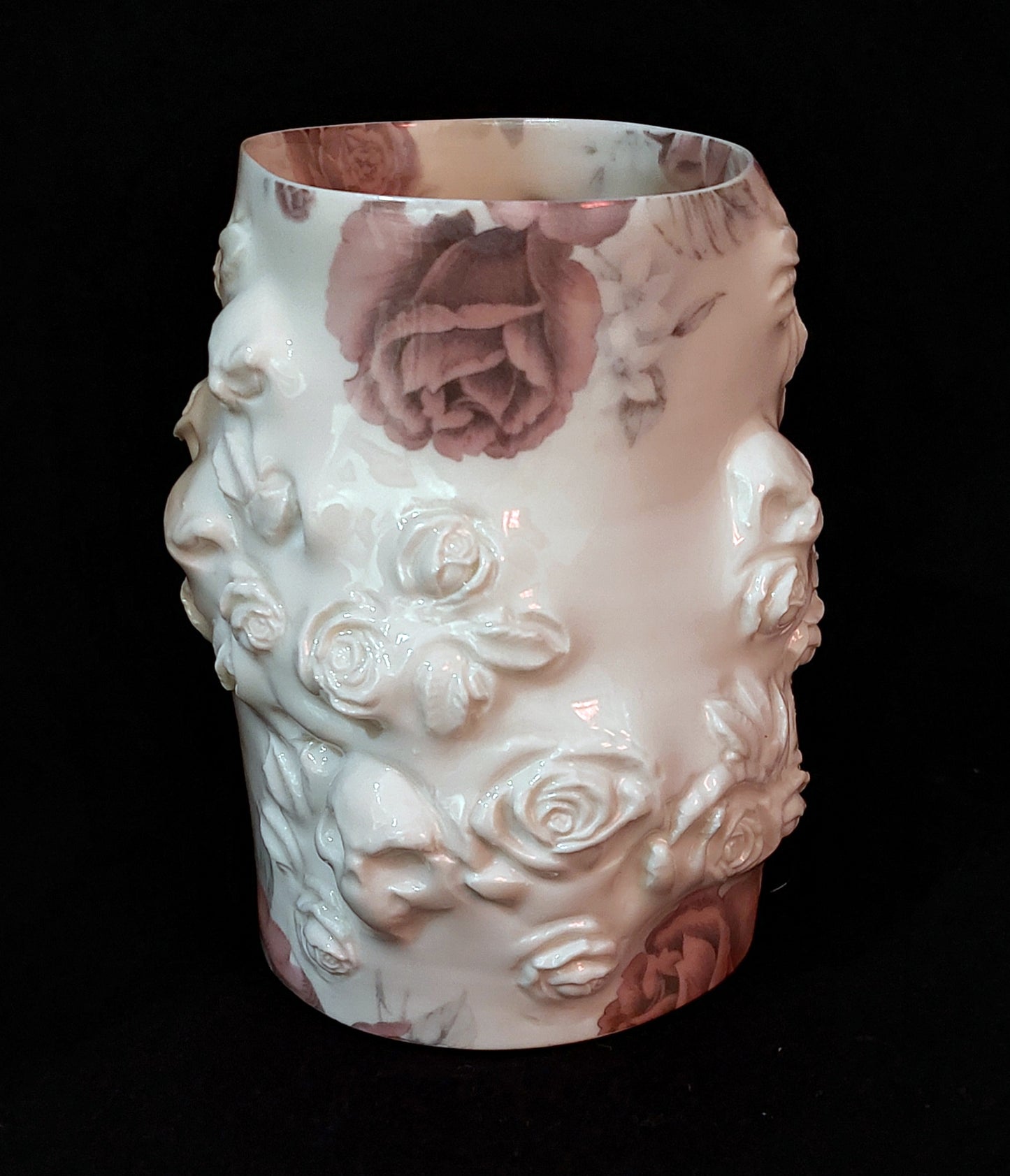 Anja-Lubach-Rose-Skull-Vase-12x16