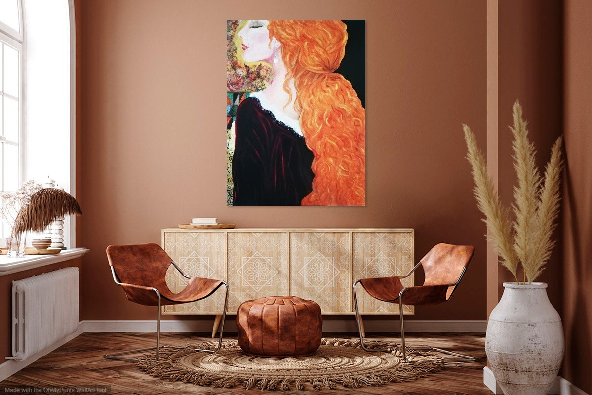 Girl in the Velvet Dress